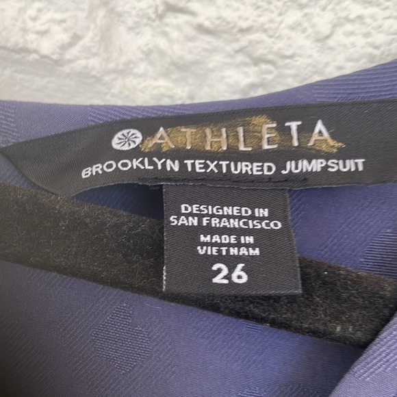 NWTAthleta Brooklyn Textured Jumpsuit Medieval Violet - Picture 7 of 11